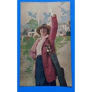 Ad Early 1900's Female Golfer Rexall Really Truly Girl F. M. Parker & Co.